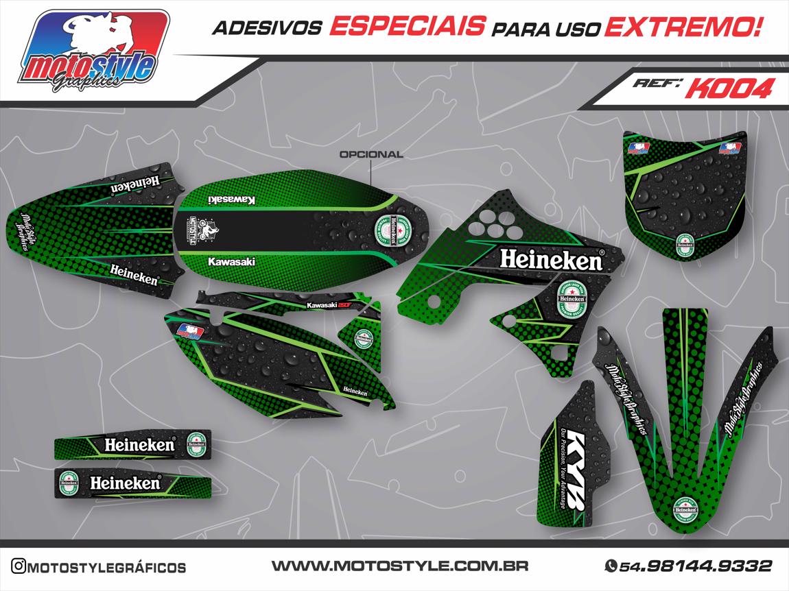 K004 GRÁFICO ADESIVO KAWASAKI HEINEKEN